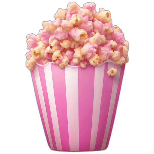 Pink popcorn  emoji