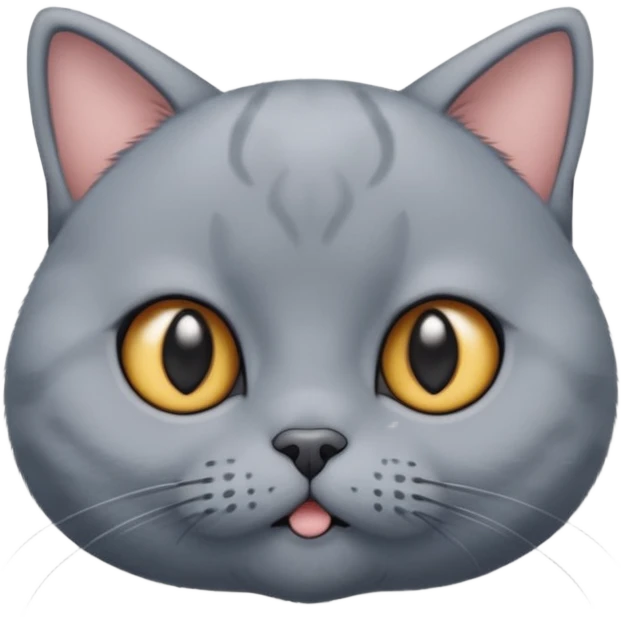 英短蓝猫可爱的表情 emoji