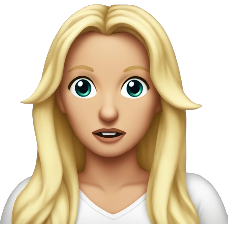 Britney Spears looking confused emoji