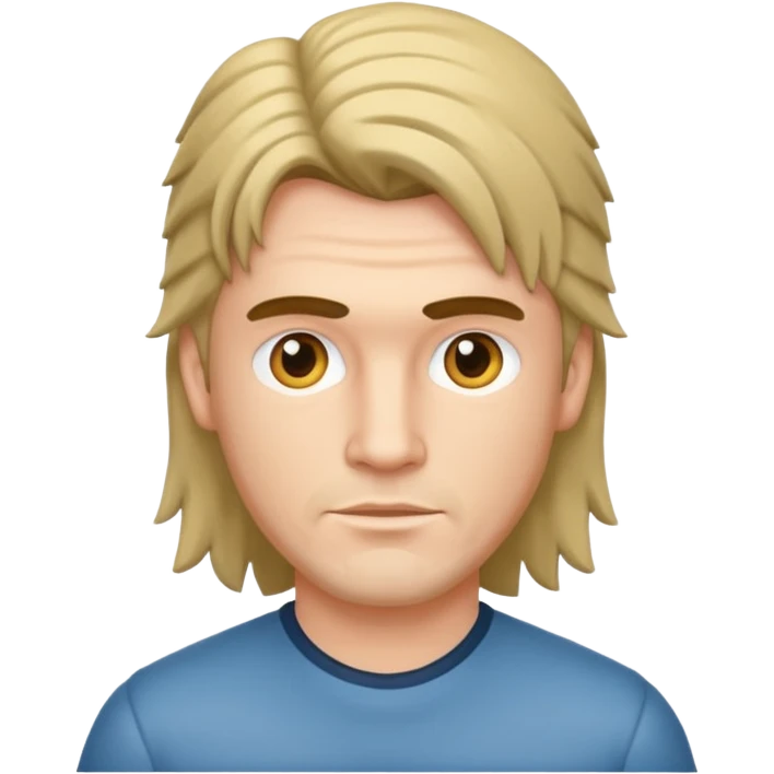 man with mullet emoji