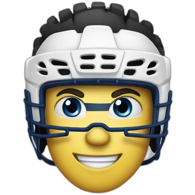 Hockey happy emoji