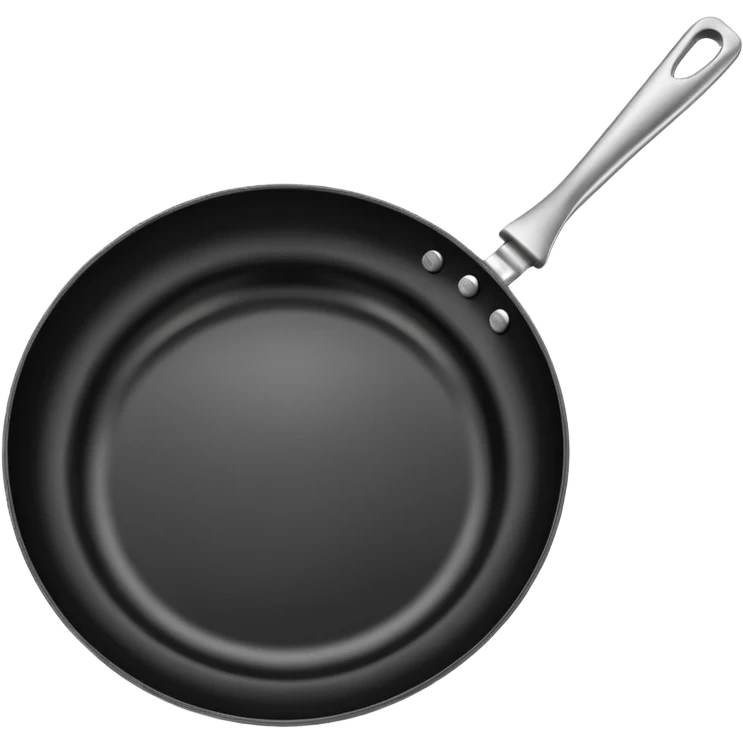 Black empty Fry Pan emoji