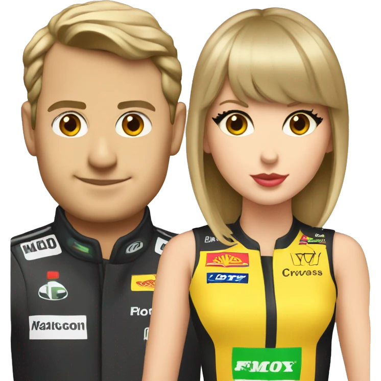 Formula one and Taylor swift  emoji