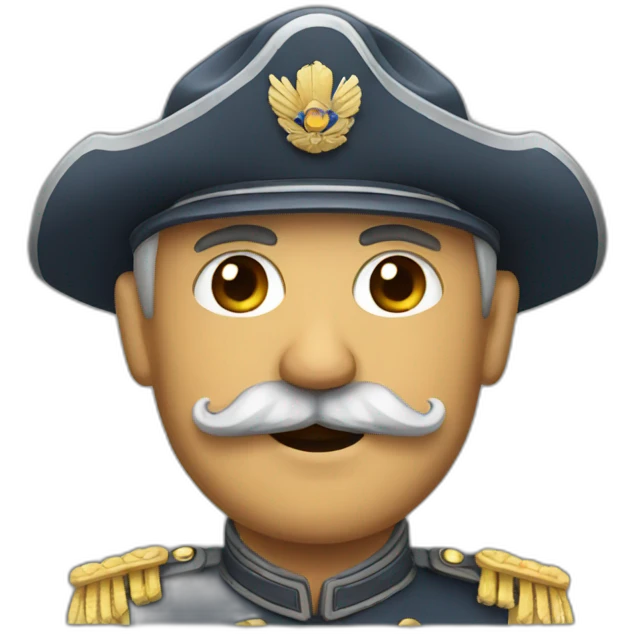 General with a mustache emoji