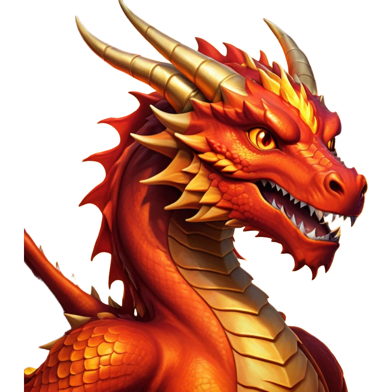 cinematic-noble-fierce-fire-dragon-portrait-emoji,-poised-and-imposing,-with-a-muscular,-scaled-body-ablaze-in-fiery-hues-of-crimson,-molten-orange,-and-molten-gold,-and-intense,-burning-eyes-that-mirror-the-heart-of-a-volcano;-rendered in detail emoji