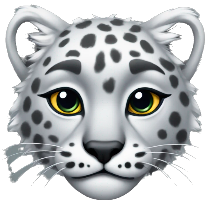 snow leopard  emoji