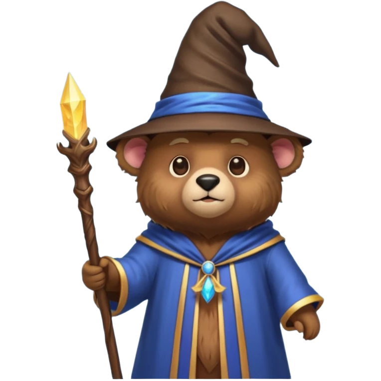 Bear wizard emoji