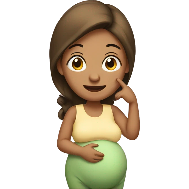 pregnant with success  emoji
