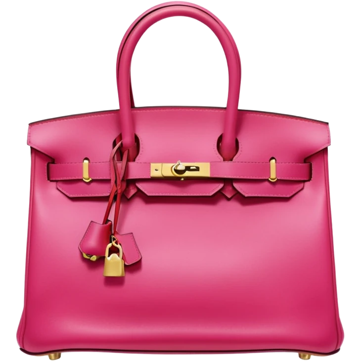 hermes birkin color bright pink and cherry red emoji