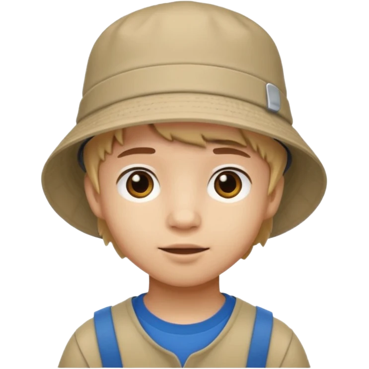 bucket hat kid emoji
