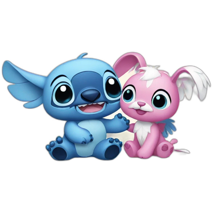 stitch and angel emoji