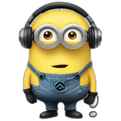 minions with headphones emoji