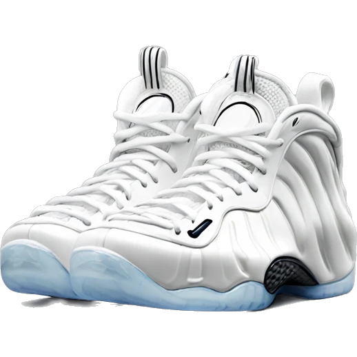 full white foamposite emoji emoji