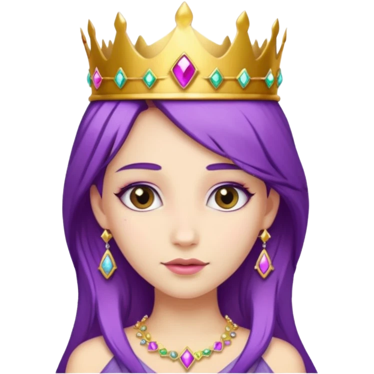 princess with purple hair emoji