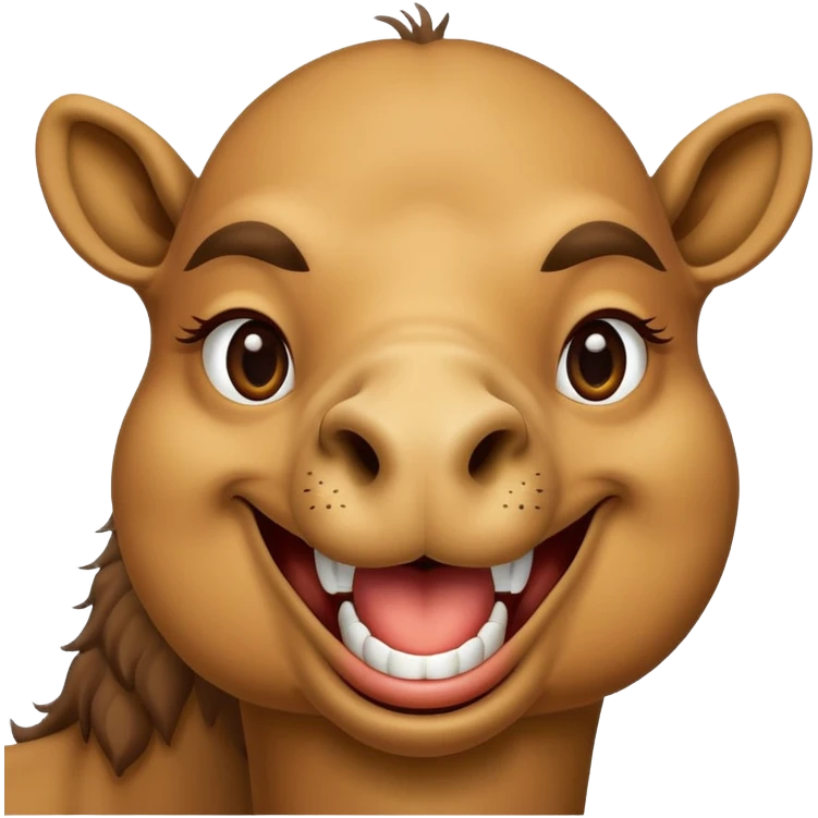 Camel funny emoji