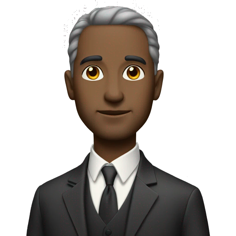 Rich man in full growth emoji
