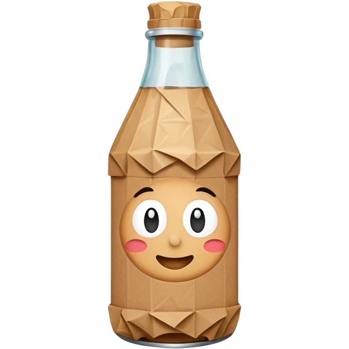 kraft paper in Bottle emoji