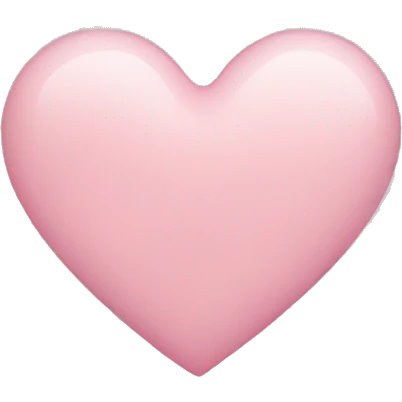 light pink heart emoji