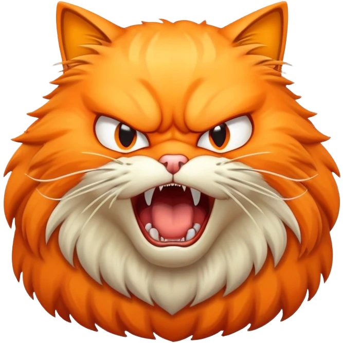 Hissing cat emoji