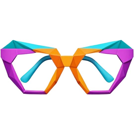 Origami glasses  emoji