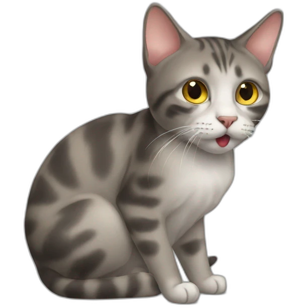 Cat who puke emoji
