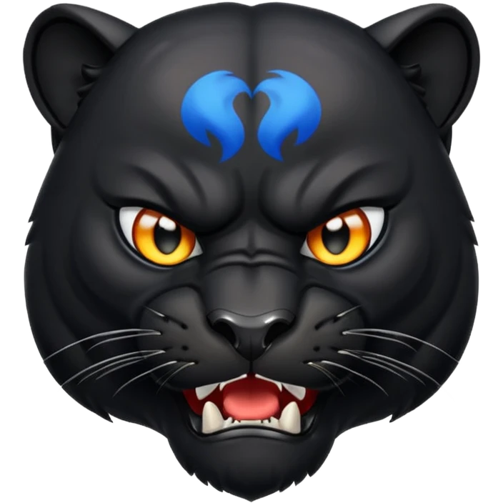 angry panther animal emoji
