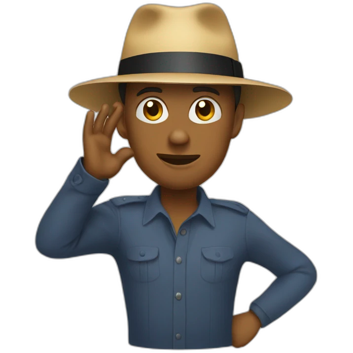 hats down emoji