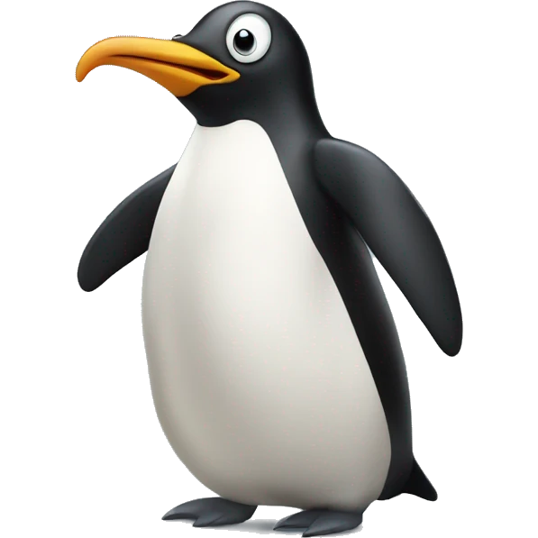 penguin as a worm  emoji