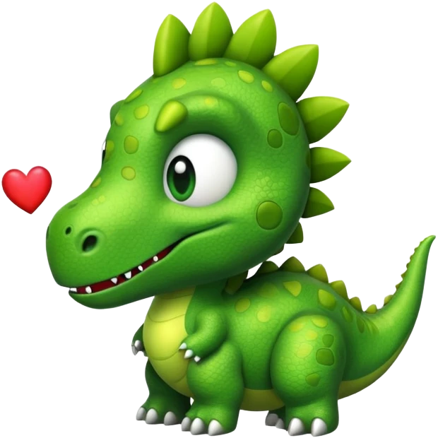 Dinosaurus heart eyes  emoji