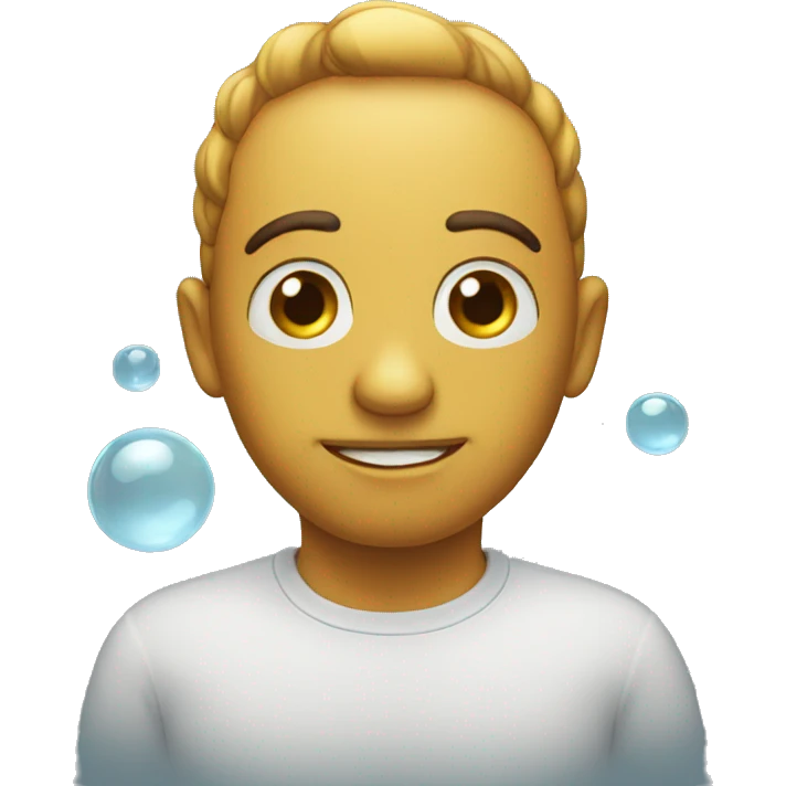 bubble with eyes emoji