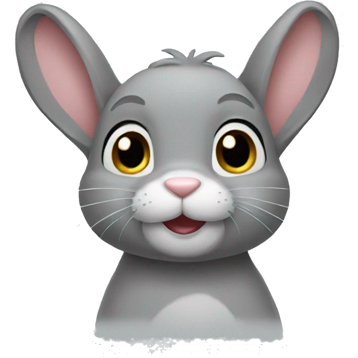 Grey bunny  emoji