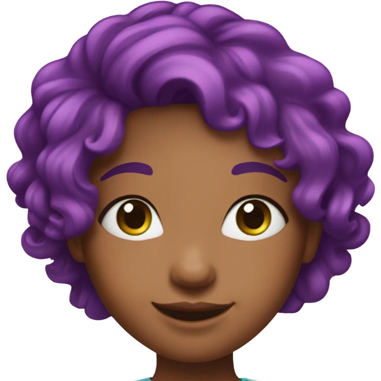 multicolored hair girl portrait emoji