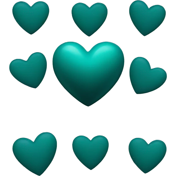 Dark teal heart emoji