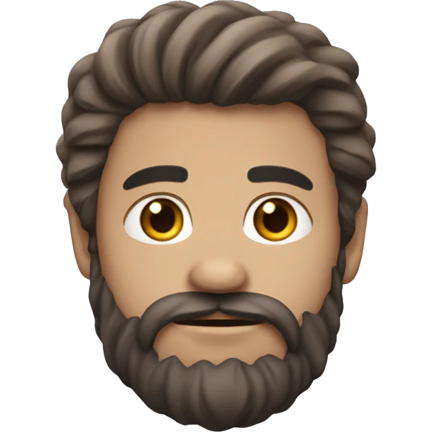 un chauve avec barbe maillto de foot emoji