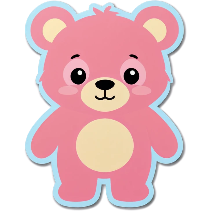 Light pink and light brown bear emoji