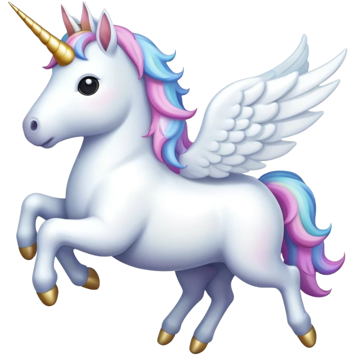 A unicorn that farts to fly emoji