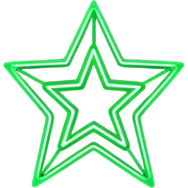 green star outline emoji