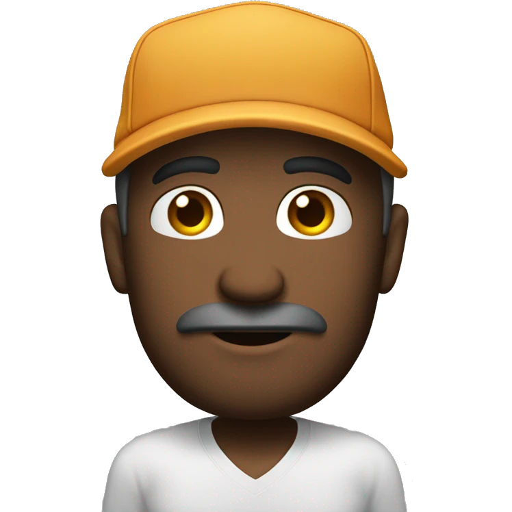 Hombre eojado con gorra emoji