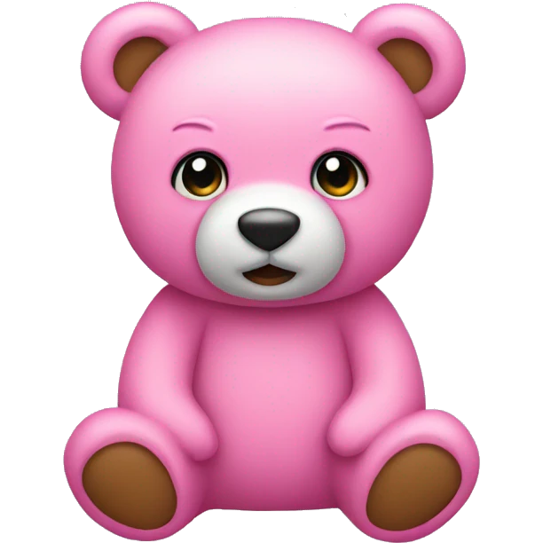 Pink teddy bear emoji