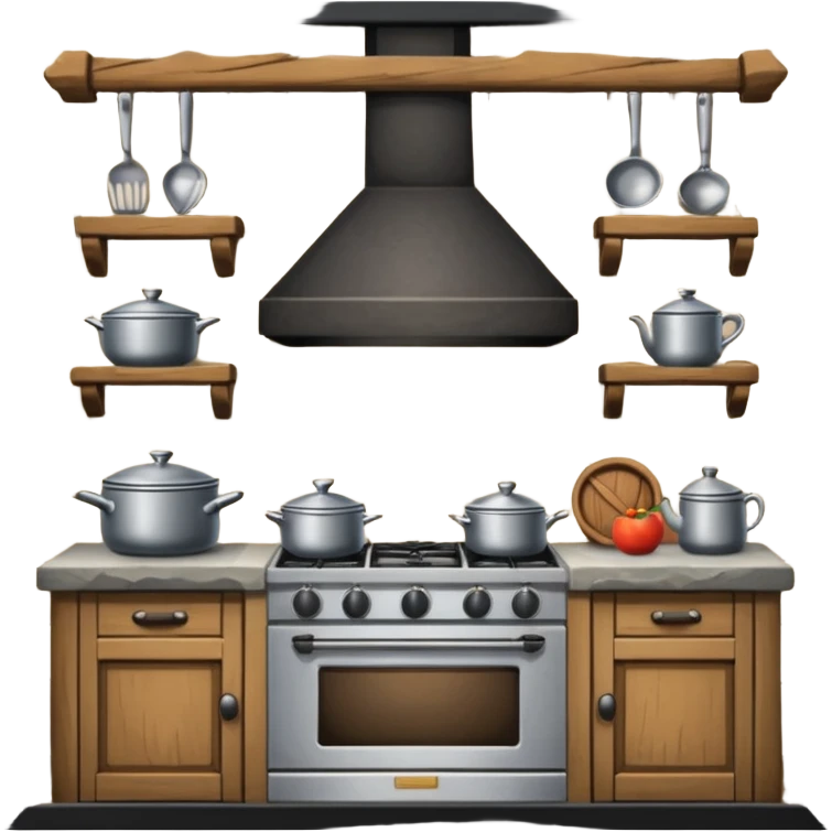 kitchen room in castle emoji