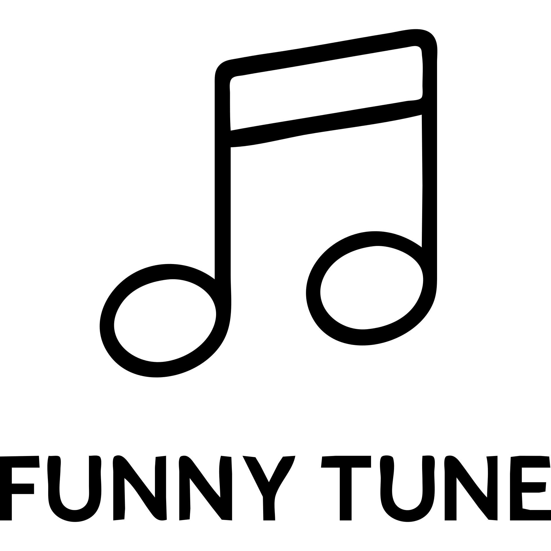 Music note icon with "FUNNY TUNE" text emoji