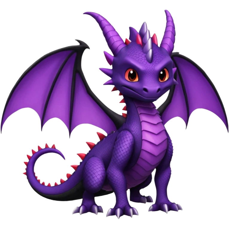 Spyro-Cynder-Toothless-Fakémon-hybrid-creature (full body)  emoji