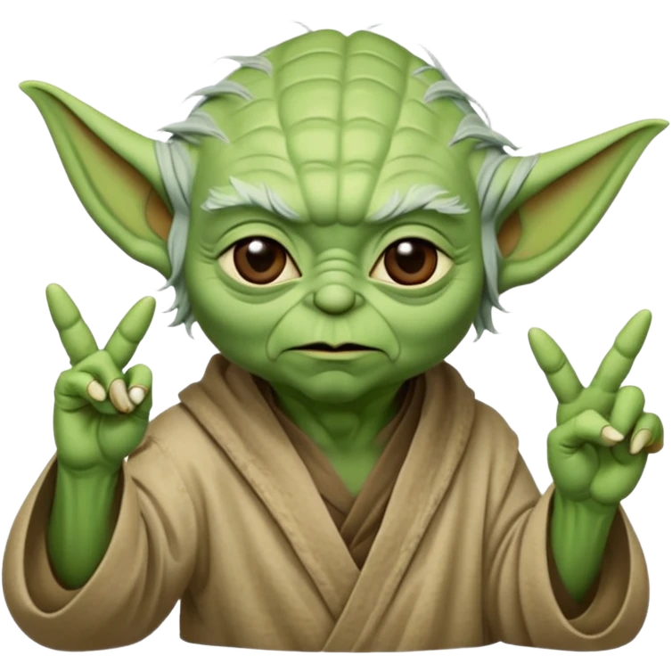 Yoda qui fait le signe jul  emoji