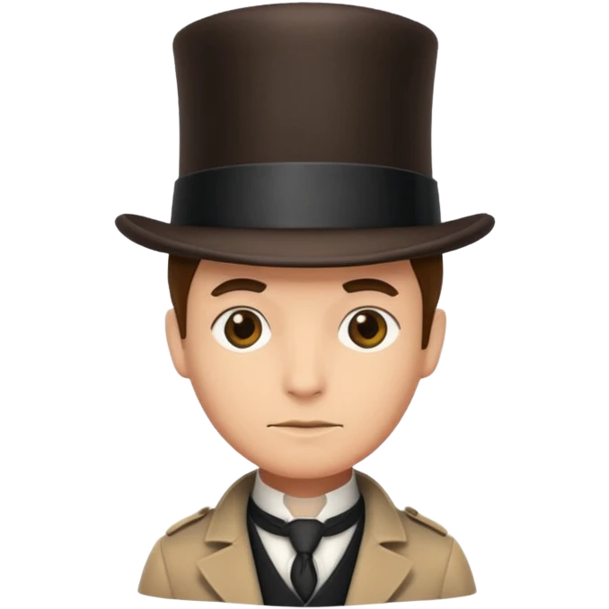 Detective with a tophat emoji