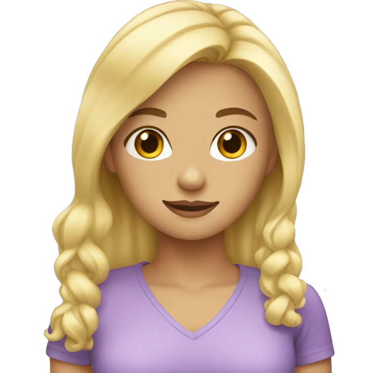 blonde girl emoji