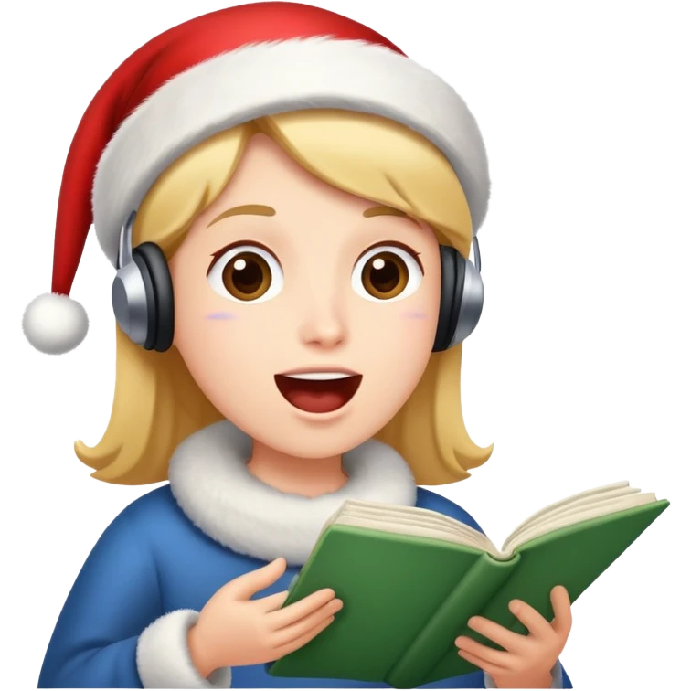 Christmas caroler emoji