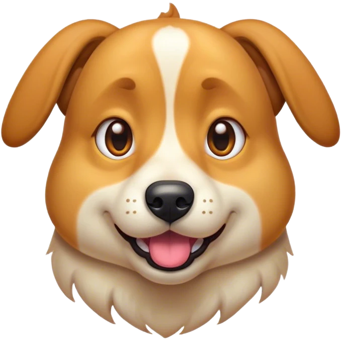 Cinematic Comical Domestic Dog Portrait Emoji, Head tilted dramatically with an exaggeratedly amused expression, featuring a striking coat with a playful glimmer and wide, expressive eyes brimming with humorous disbelief, Simplified yet hilariously expressive features, highly detailed, glowing with a slightly sassy glow, high shine, dramatic yet playful, stylized with an air of cheeky mischief, soft glowing outline, capturing the essence of a spirited and over-the-top dog that looks ready to side-eye its way into internet fame instantly! emoji