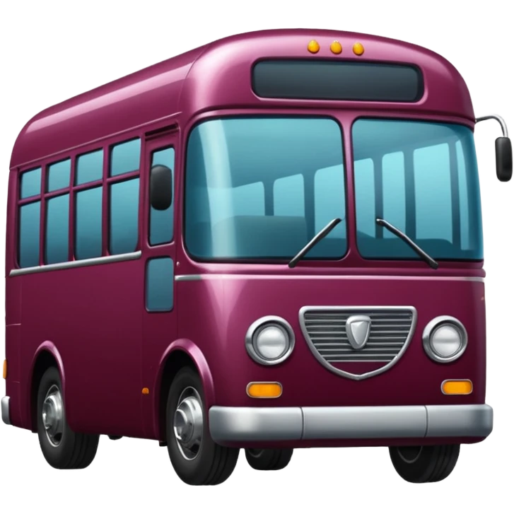 Italian autobus burgundy emoji