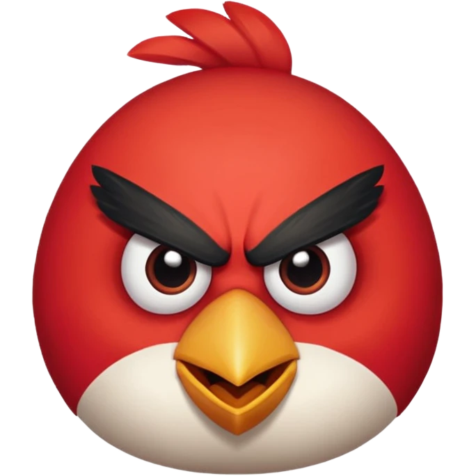 Angry bird emoji
