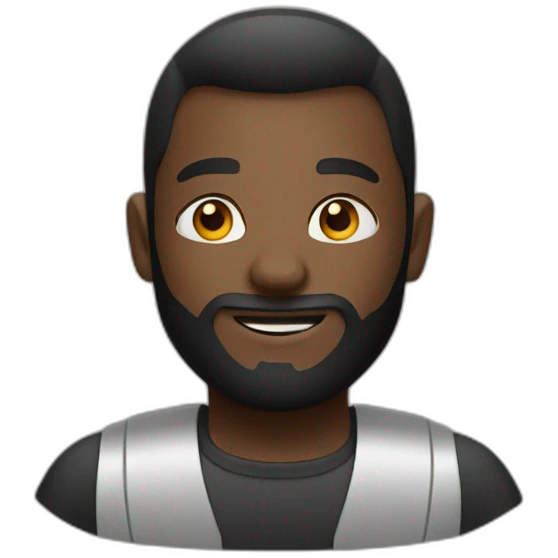 Black roaster emoji